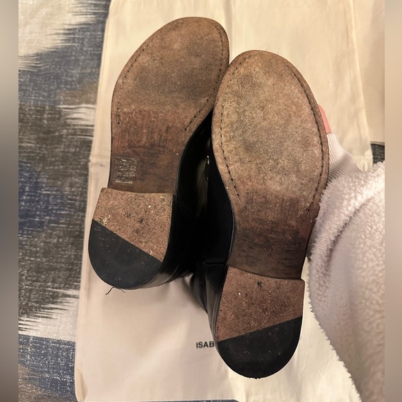 Isabel Marant Black Leather Crisi boots - Picture 8 of 14